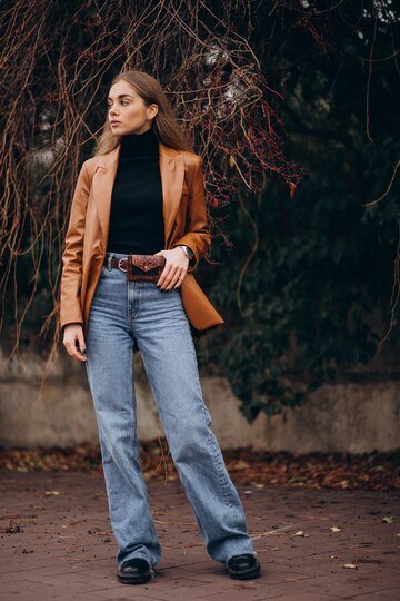 blazer with flare jeans