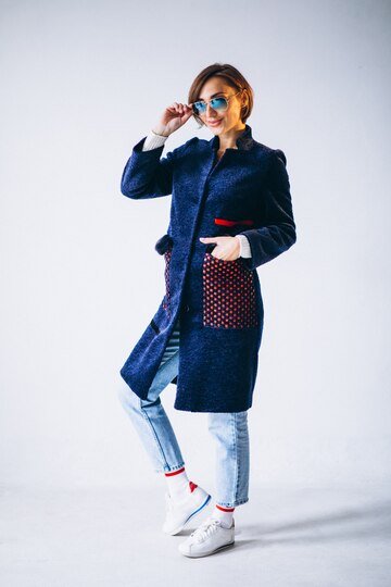 wide leg jeans with coat