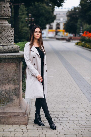long coat with blazer