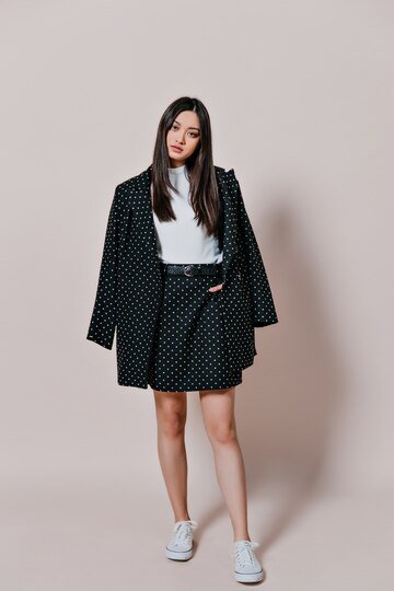 black maxi skirt with blouse