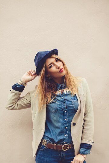 how to layer up on denim jacket with jeans