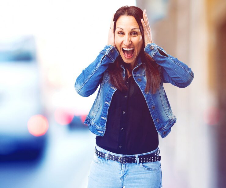 experiment propotrion with denim jacket and jeans