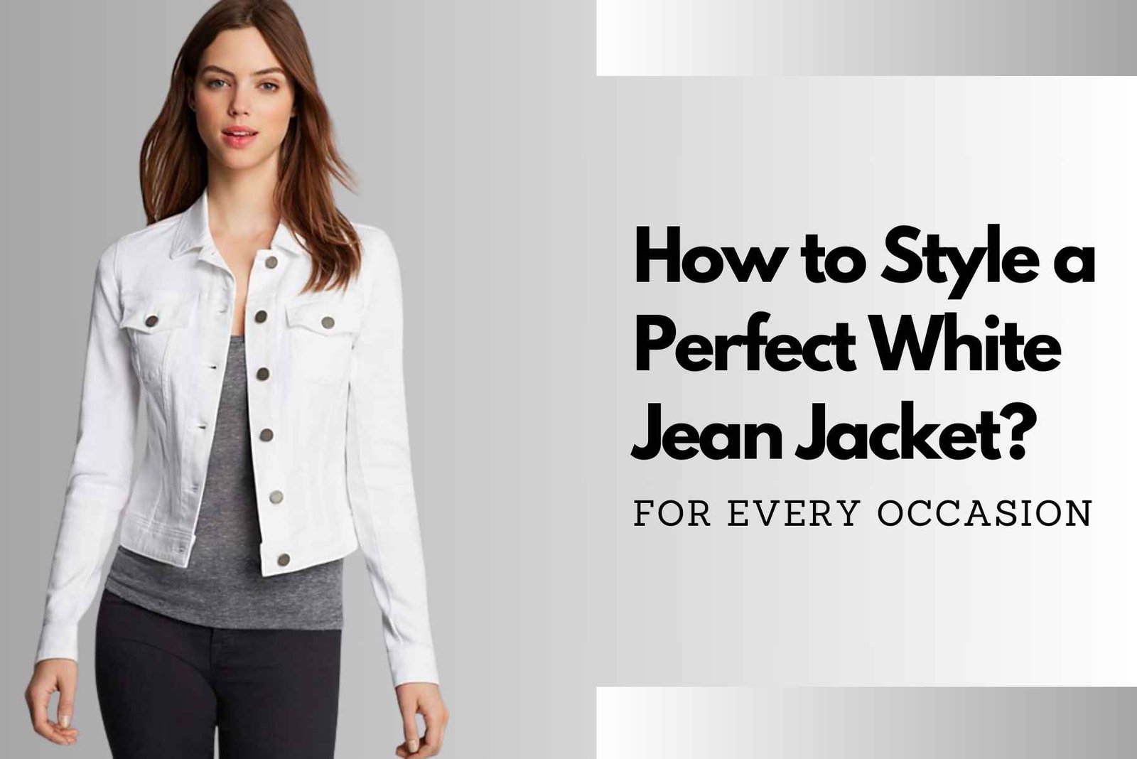 Style a White Jean Jacket for Every Occasion