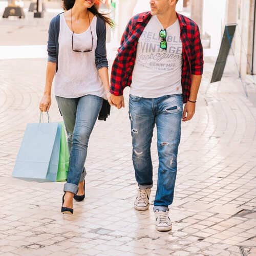 stripes, florals, or plaid shirts with Dark Jeans