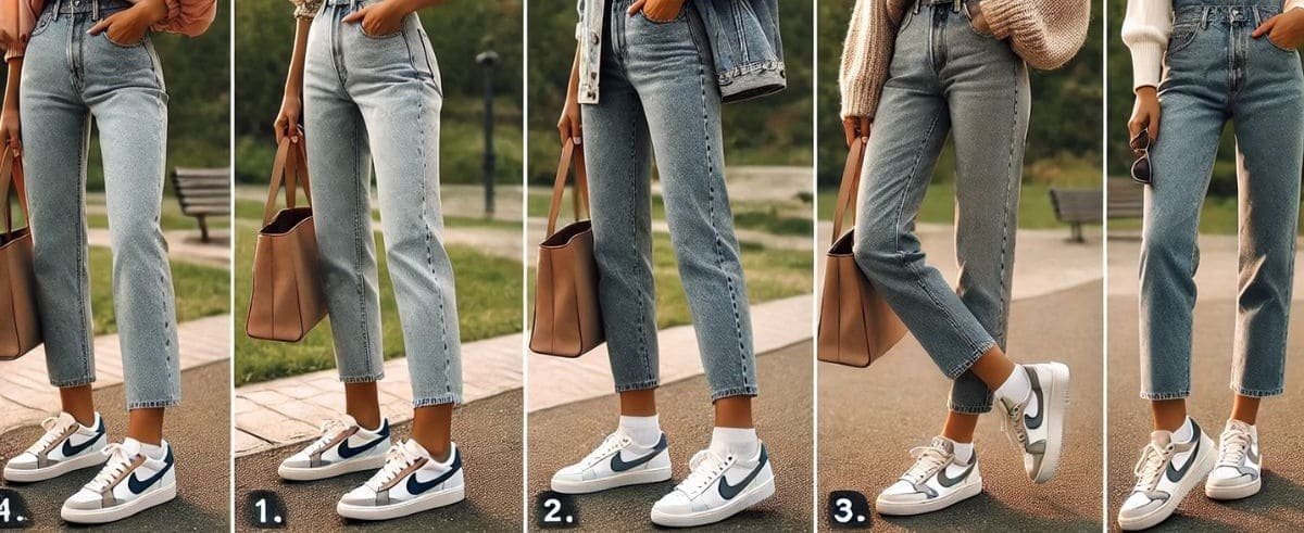Best Ways to Style Straight-Leg Jeans with Sneakers for Casual Outfits (2)