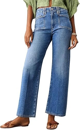 Cropped Bootcut Jeans 