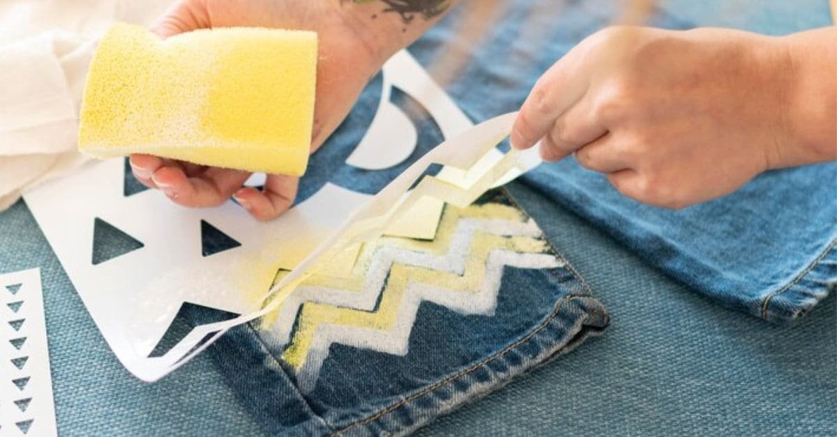 old jeans with holes