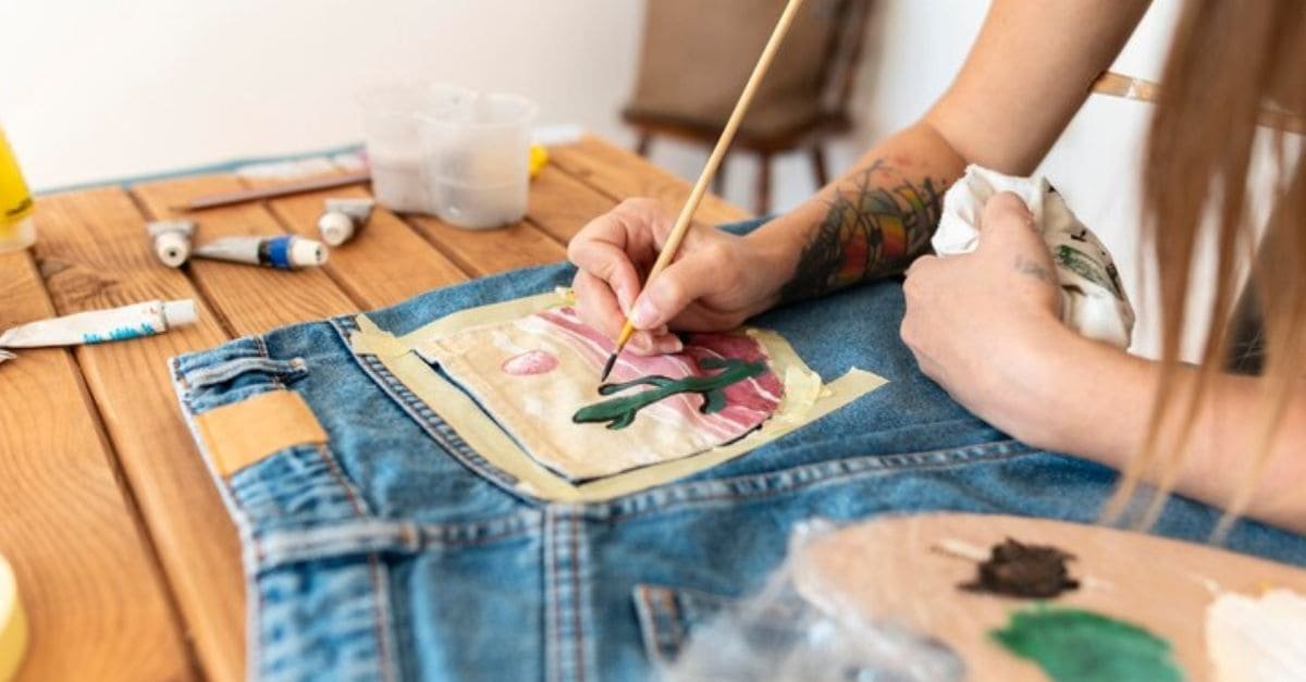 paint splatter jeans