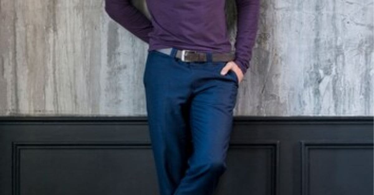 Purple Shirt with Blue Jeans