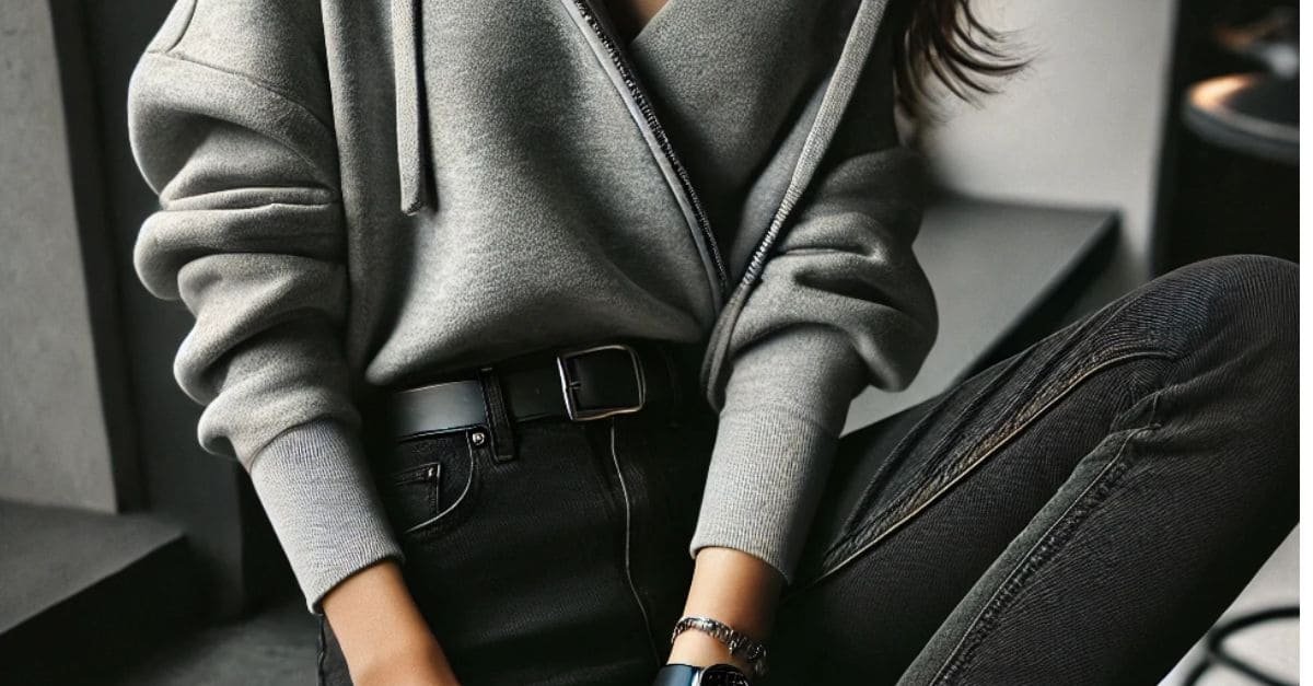 Black Jeans with Gray