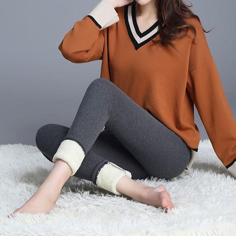Thermal Tights and Fleece-Lined Leggings Under Jeans