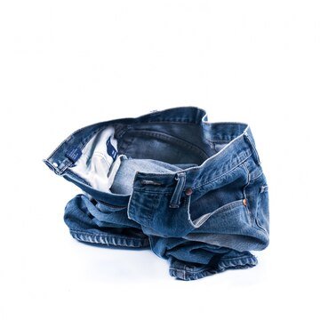 Turned Jeans Inside Out