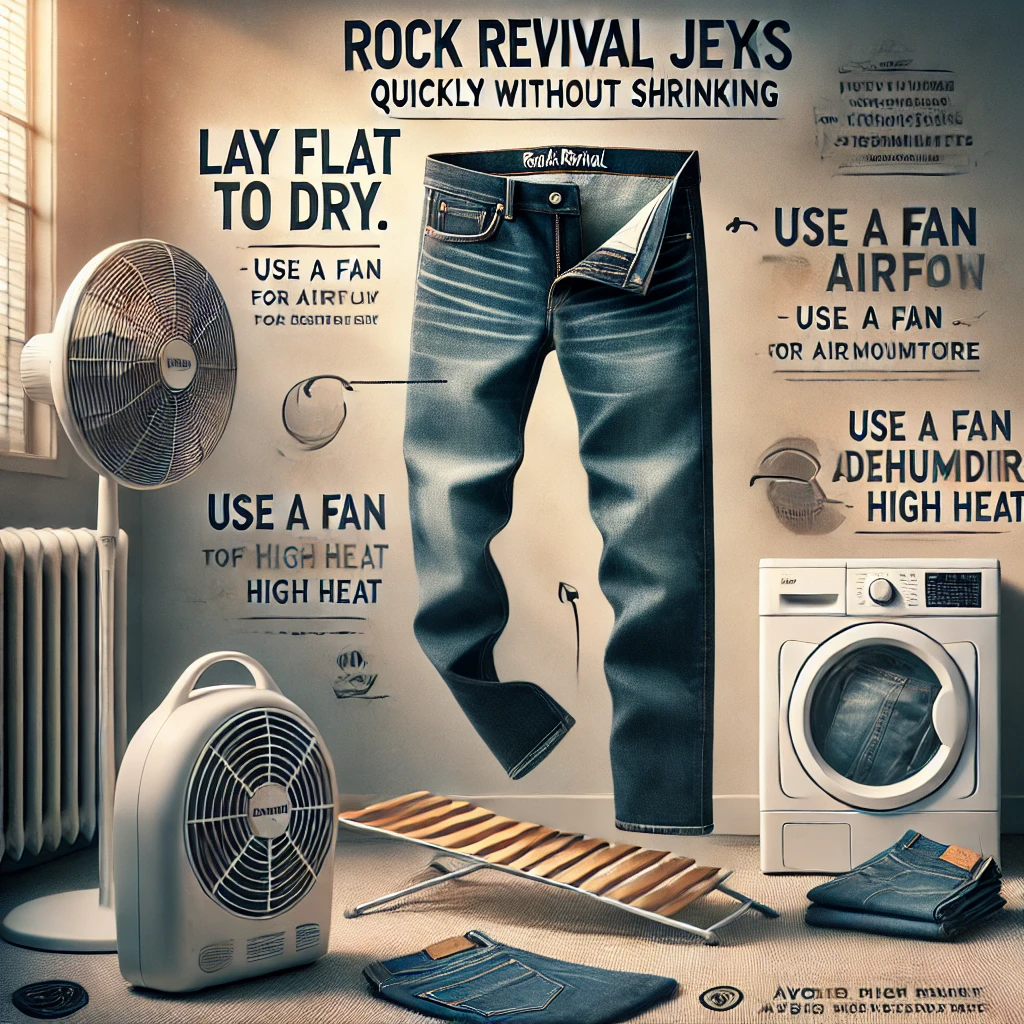 how to dry Rock Revival jeans quickly without shrinking